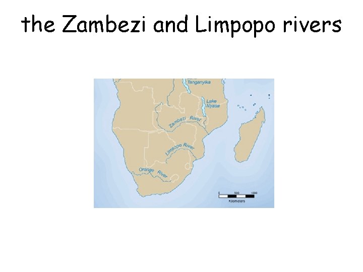 the Zambezi and Limpopo rivers 