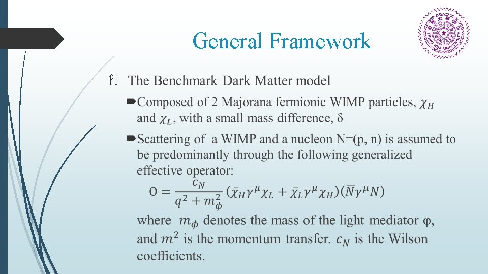 General Framework 