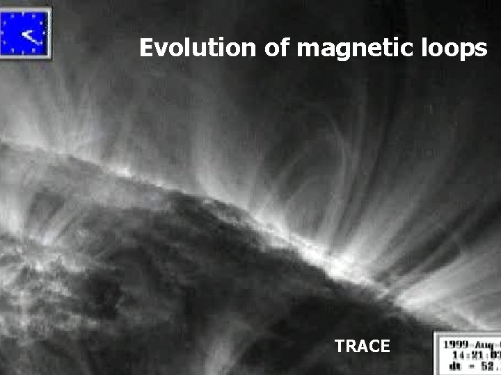 Evolution of magnetic loops TRACE 