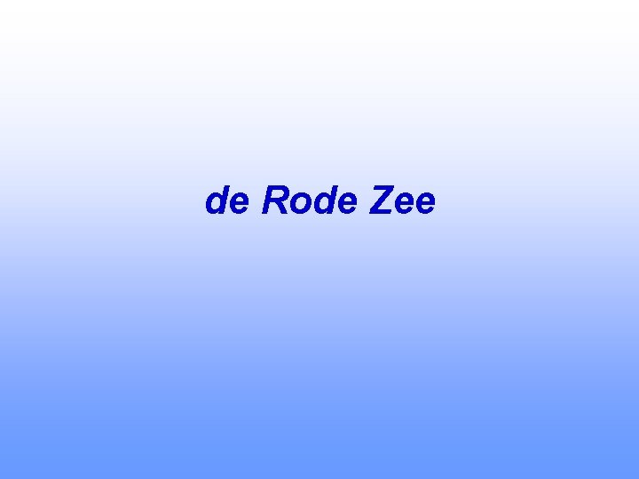 de Rode Zee 