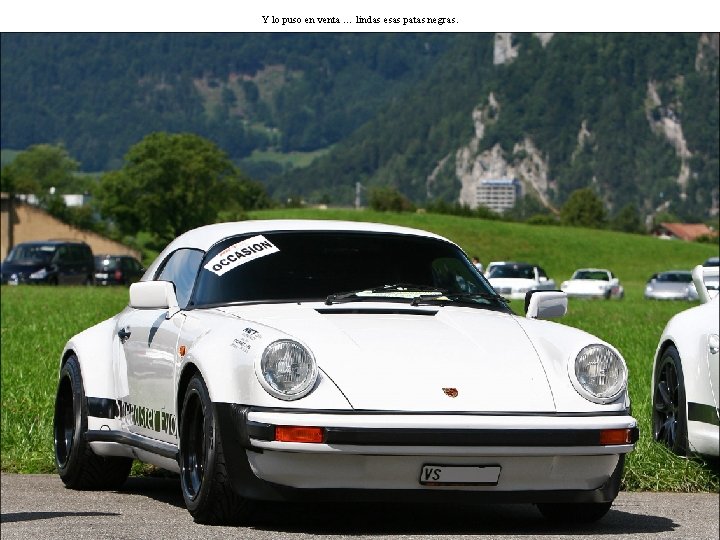 Y lo puso en venta … lindas esas patas negras. 