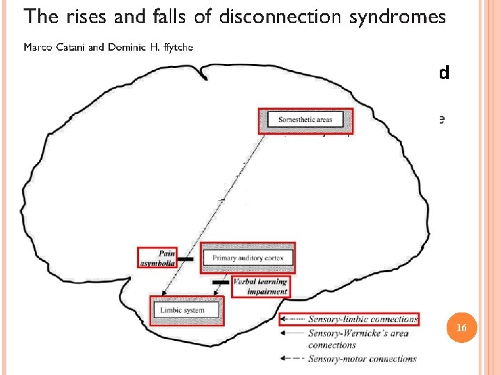 Disconnections between sensory areas and limbic cortex Failure of a stimulus to evoke memories/affective