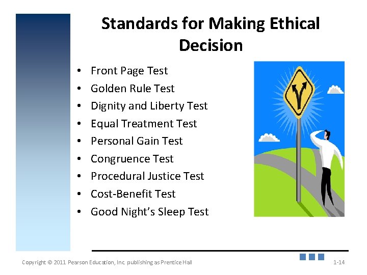 Standards for Making Ethical Decision • • • Front Page Test Golden Rule Test