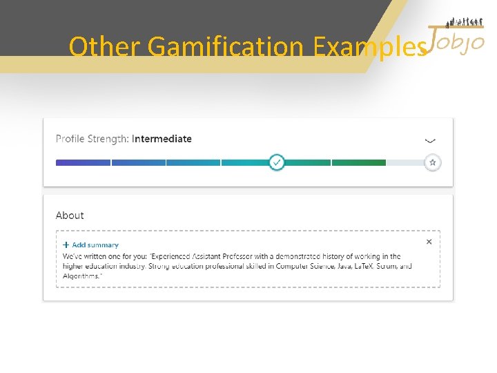 Other Gamification Examples 