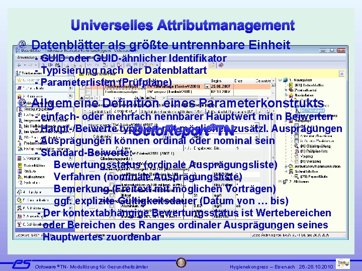 Universelles Attributmanagement Datenblätter als größte untrennbare Einheit - GUID oder GUID-ähnlicher Identifikator - Typisierung