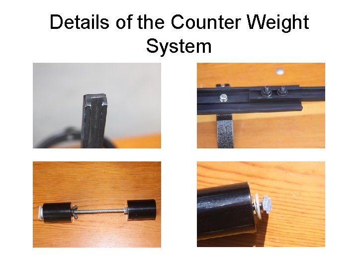 Details of the Counter Weight System 