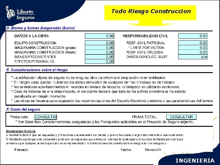 1. Todo Riesgo Construccion INGENIERIA 