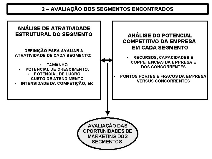 2 – AVALIAÇÃO DOS SEGMENTOS ENCONTRADOS ANÁLISE DE ATRATIVIDADE ESTRUTURAL DO SEGMENTO ANÁLISE DO