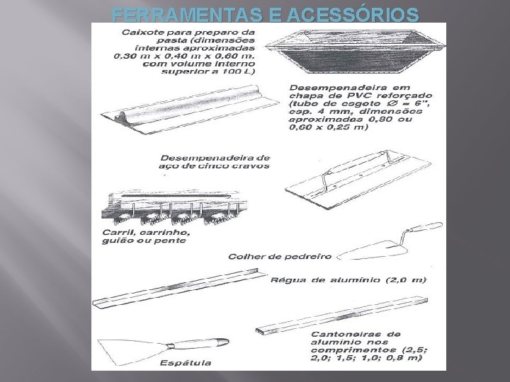 FERRAMENTAS E ACESSÓRIOS 