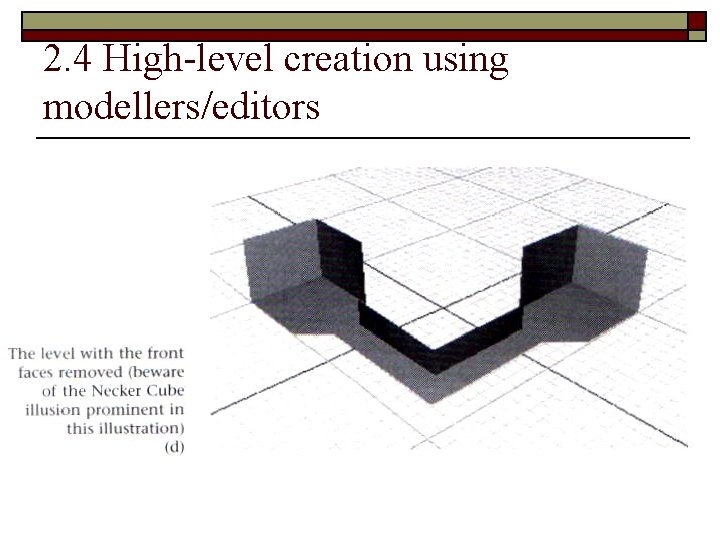 2. 4 High-level creation using modellers/editors 