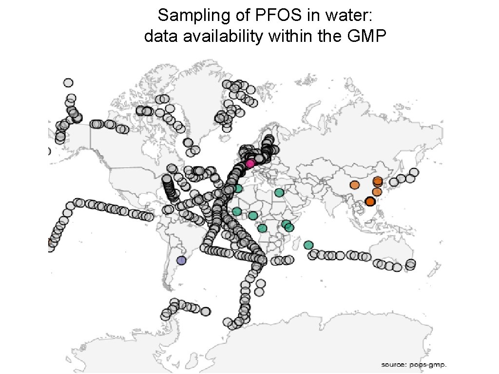 Sampling of PFOS in water: data availability within the GMP Sampling of PFOS in water: data availability within the GMP