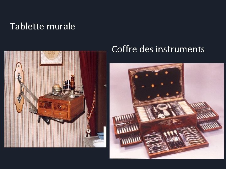 Tablette murale Coffre des instruments 