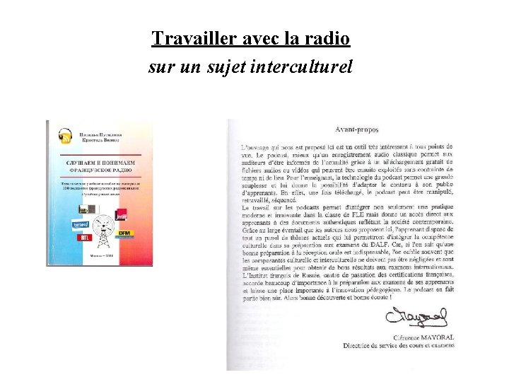 Travailler avec la radio sur un sujet interculturel 