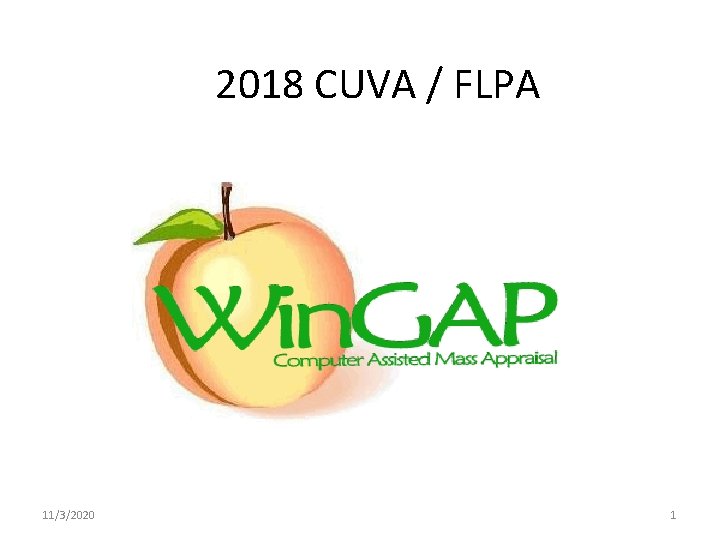 2018 CUVA / FLPA 11/3/2020 1 2018 CUVA / FLPA 11/3/2020 1