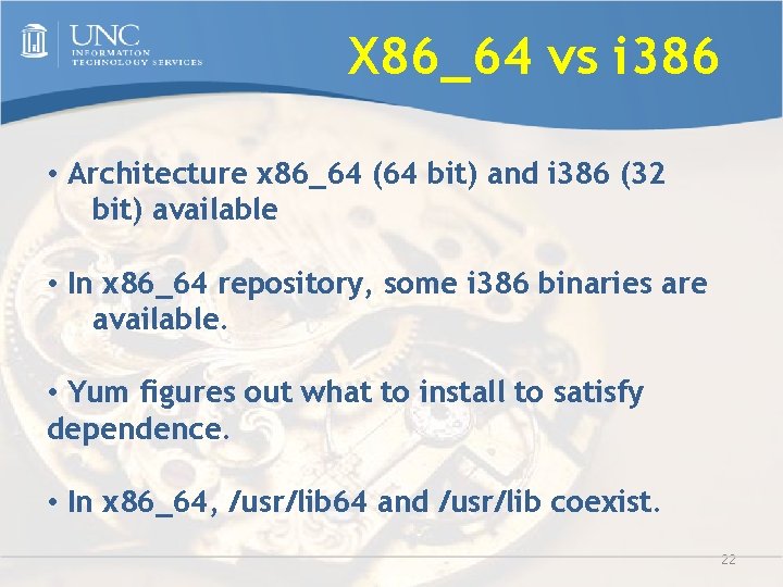 X 86_64 vs i 386 • Architecture x 86_64 (64 bit) and i 386