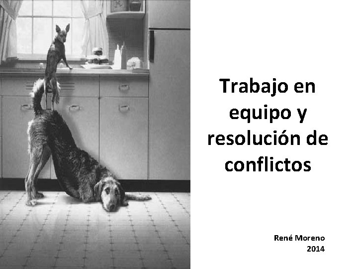 Trabajo en equipo y resolución de conflictos René Moreno 2014 