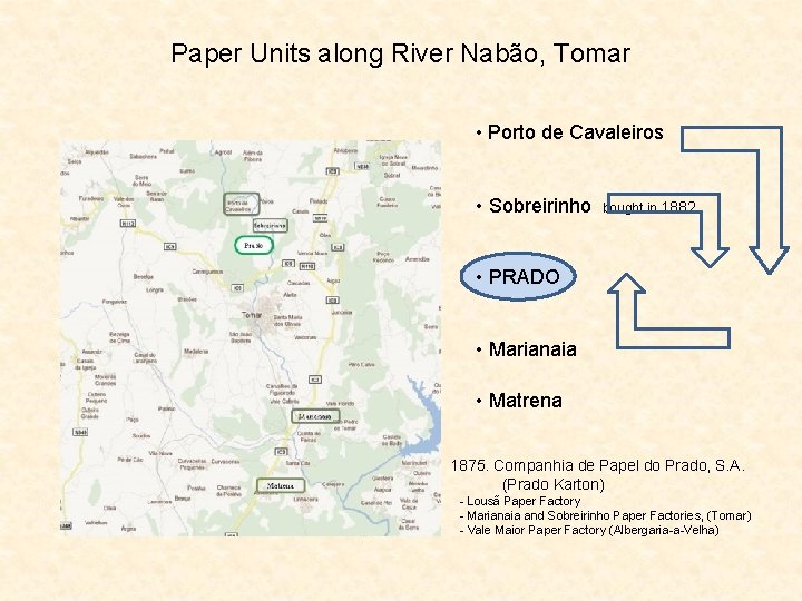 Paper Units along River Nabão, Tomar • Porto de Cavaleiros • Sobreirinho bought in
