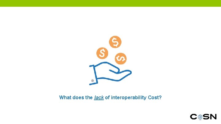 What does the lack of interoperability Cost? 