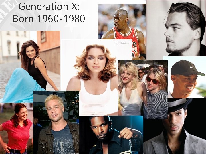 Generation X: Born 1960 -1980 Generation X: Born 1960 -1980