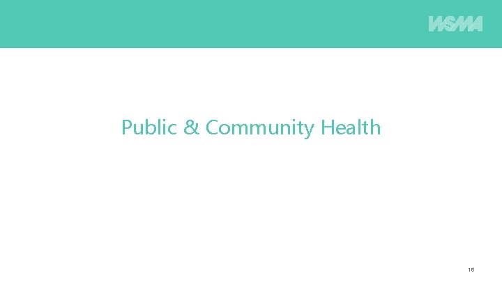 Public & Community Health 16 