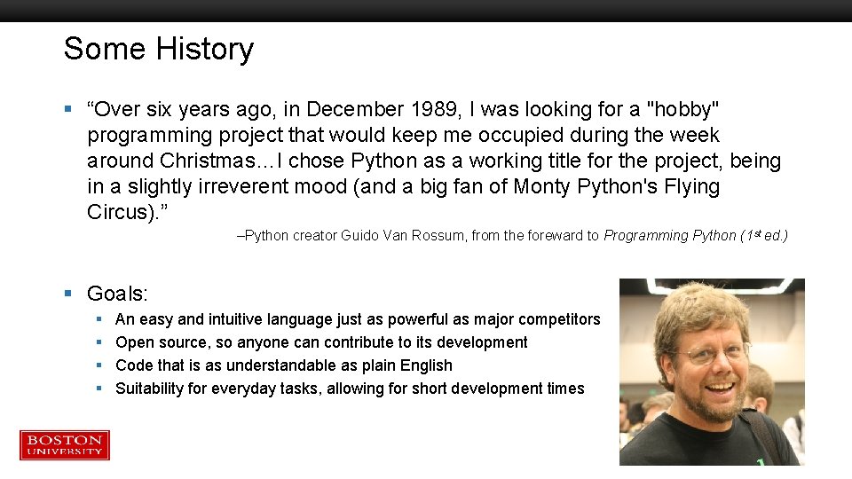 Some History § “Over six years ago, in December 1989, I was looking for Some History § “Over six years ago, in December 1989, I was looking for