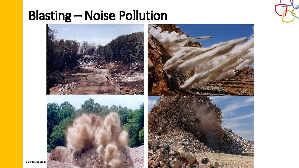 Blasting – Noise Pollution CDEM: Module 1: Environment Policy and Regulations, September 2016 