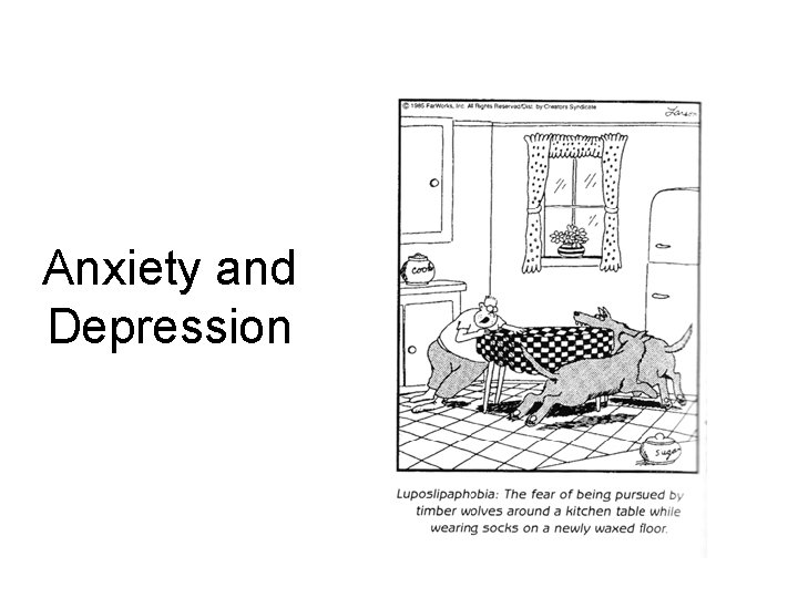 Anxiety and Depression 