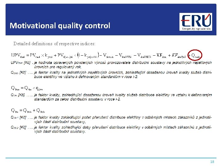 Motivational quality control Detailed definitions of respective indices: 18 