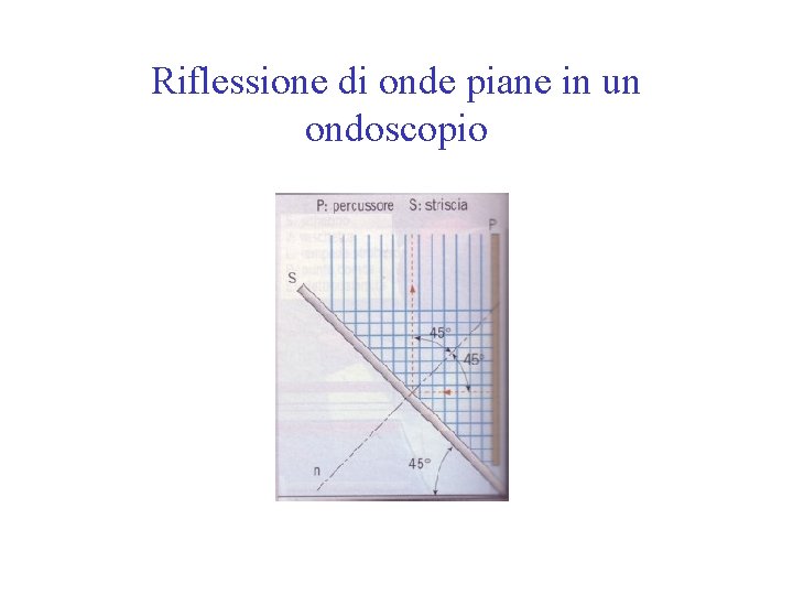 Riflessione di onde piane in un ondoscopio 