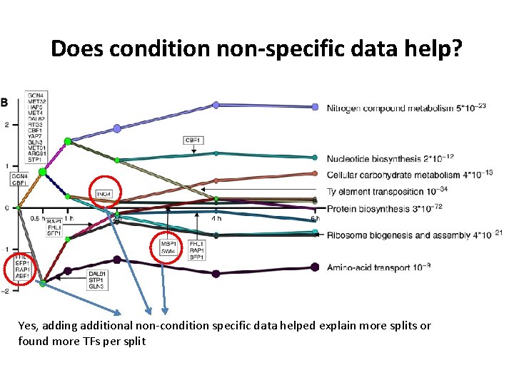 Does condition non-specific data help? Yes, adding additional non-condition specific data helped explain more