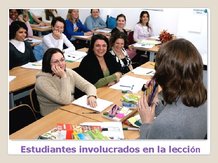 Estudiantes involucrados en la lección 