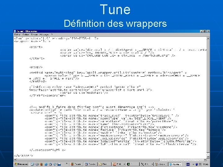 Tune Définition des wrappers 4 