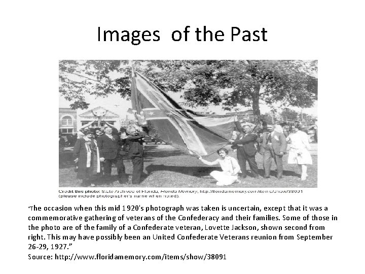 Images of the Past “The occasion when this mid 1920's photograph was taken is
