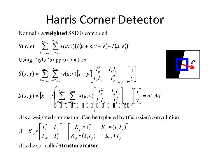 Harris Corner Detector d* 