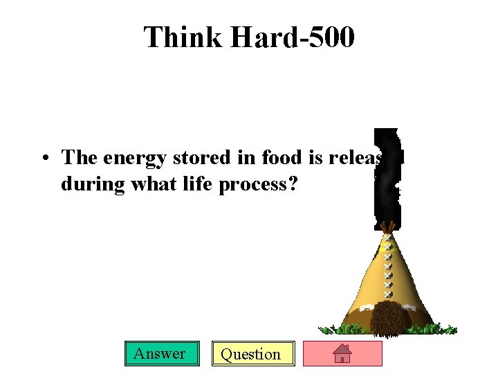 Think Hard-500 • The energy stored in food is released during what life process?