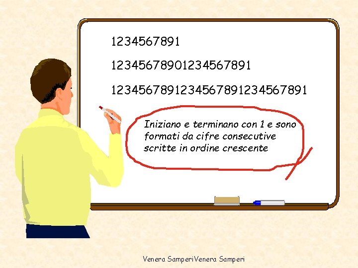 1234567891 12345678901234567891234567891 Iniziano e terminano con 1 e sono formati da cifre consecutive scritte 1234567891 12345678901234567891234567891 Iniziano e terminano con 1 e sono formati da cifre consecutive scritte