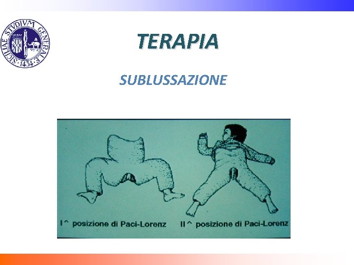 TERAPIA SUBLUSSAZIONE 