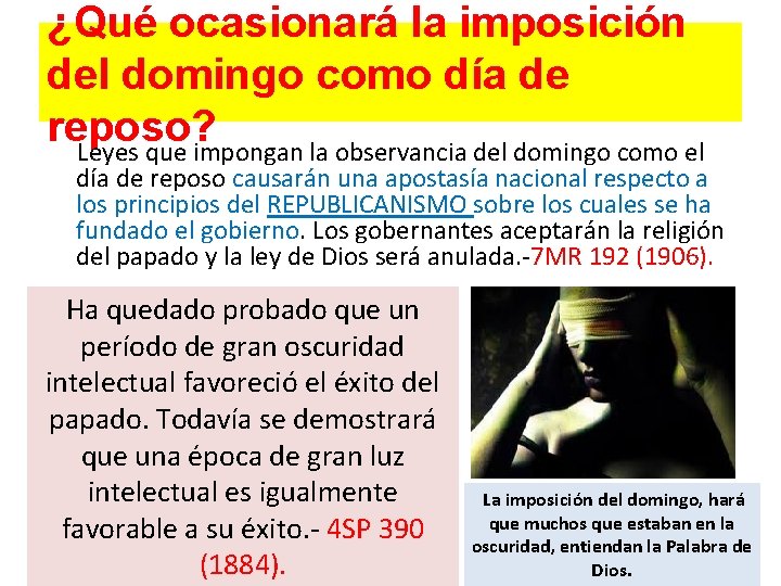 ¿Qué ocasionará la imposición del domingo como día de reposo? Leyes que impongan la ¿Qué ocasionará la imposición del domingo como día de reposo? Leyes que impongan la