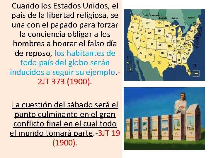 Cuando los Estados Unidos, el país de la libertad religiosa, se una con Cuando los Estados Unidos, el país de la libertad religiosa, se una con