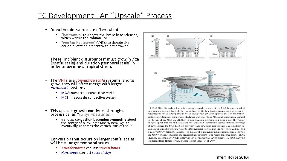 TC Development: An “Upscale” Process • Deep thunderstorms are often called • “hot towers”