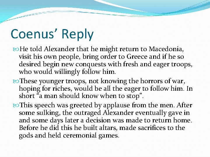 Alexander the Great Mutiny at Hyphases The Mallians