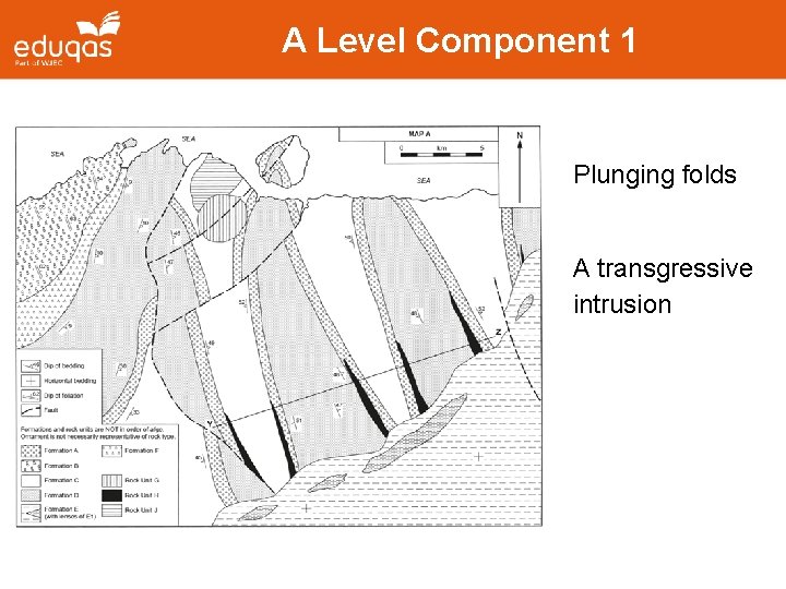 A Level Component 1 Plunging folds A transgressive intrusion 