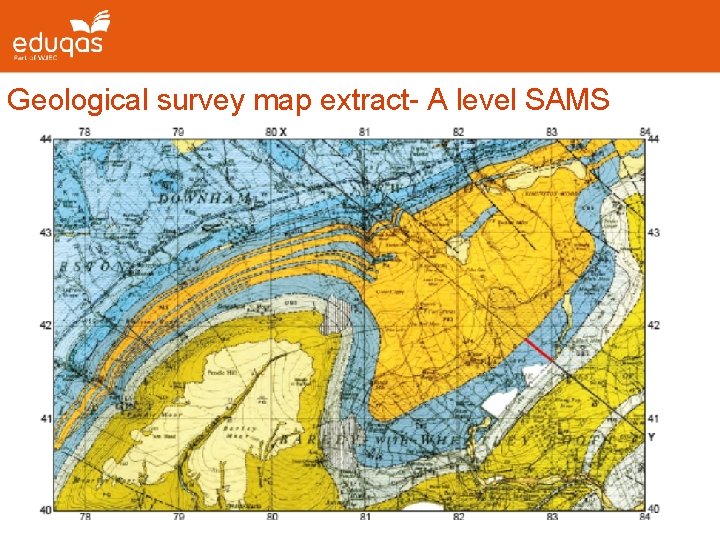 Geological survey map extract- A level SAMS 