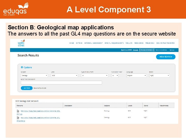 A Level Component 3 Section B: Geological map applications The answers to all the