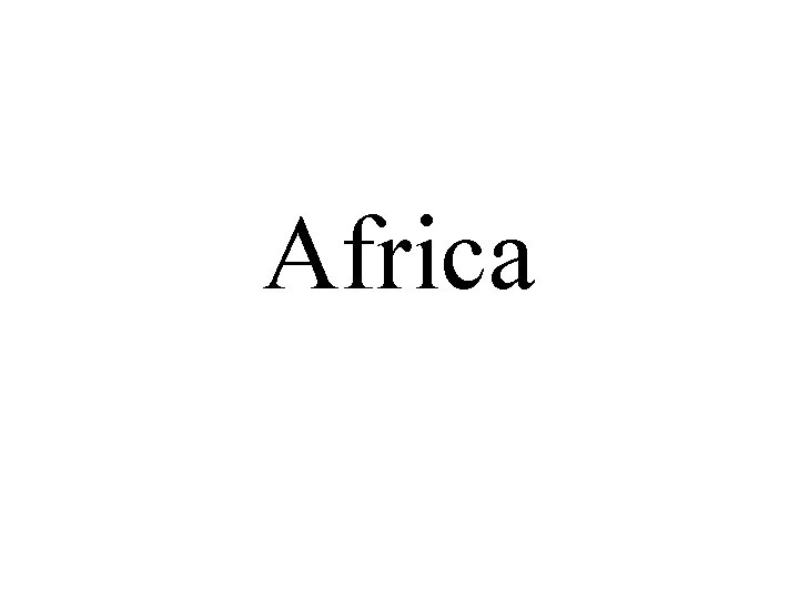 Africa 