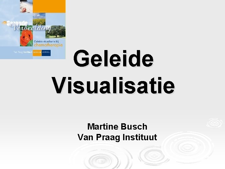 Geleide Visualisatie Martine Busch Van Praag Instituut 