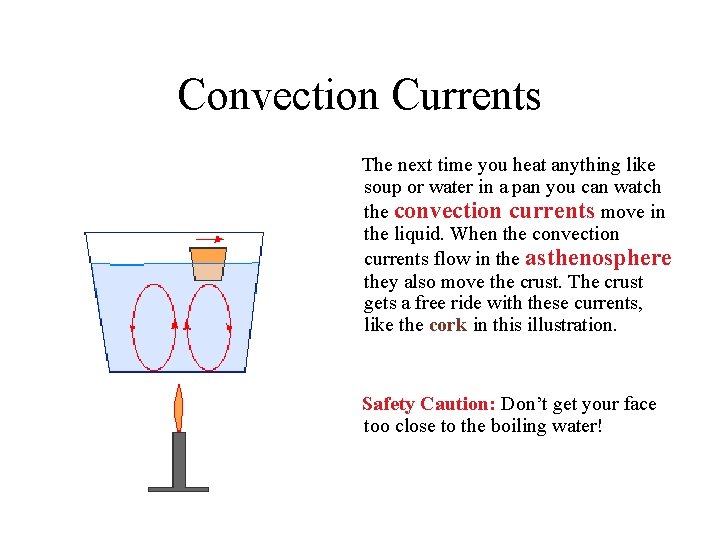 Convection Currents The next time you heat anything like soup or water in a