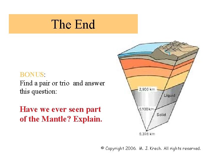 The End BONUS: Find a pair or trio and answer this question: Have we