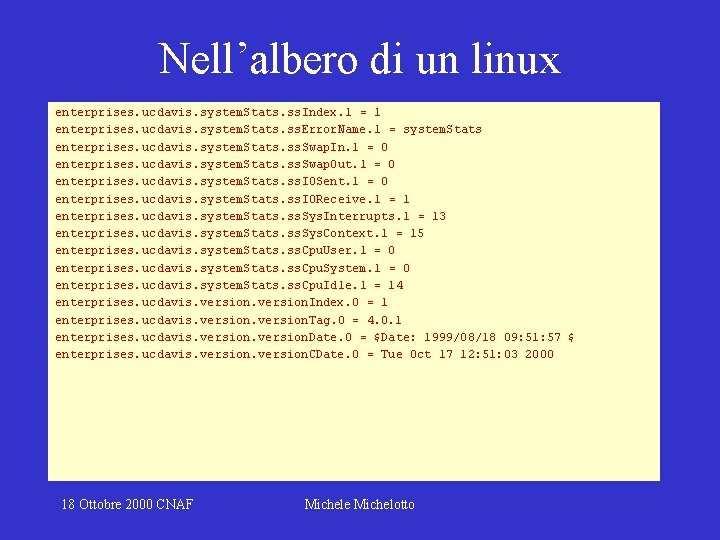Nell’albero di un linux enterprises. ucdavis. system. Stats. ss. Index. 1 = 1 enterprises.
