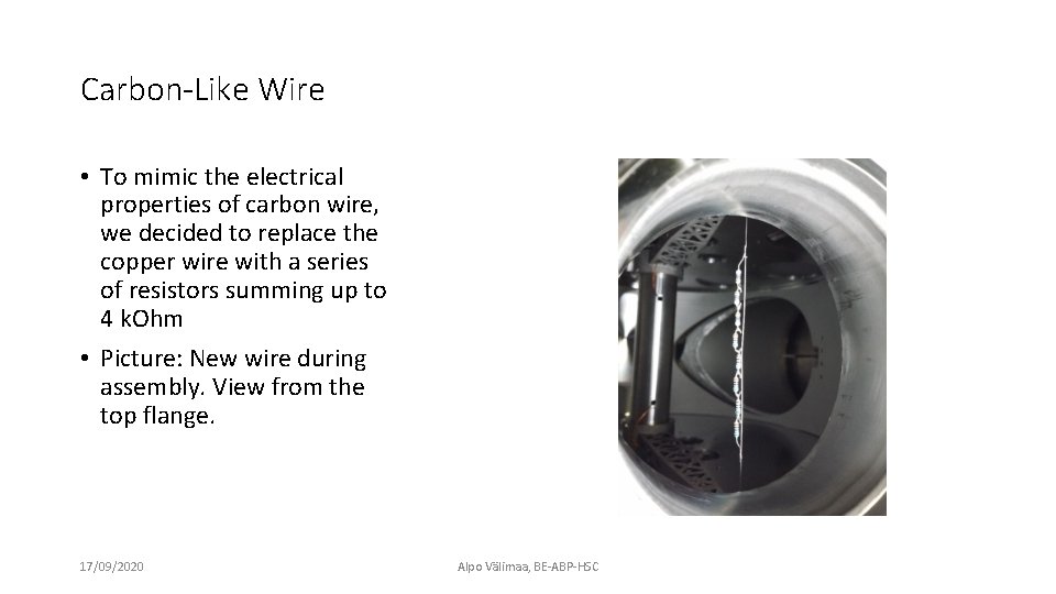 Carbon-Like Wire • To mimic the electrical properties of carbon wire, we decided to